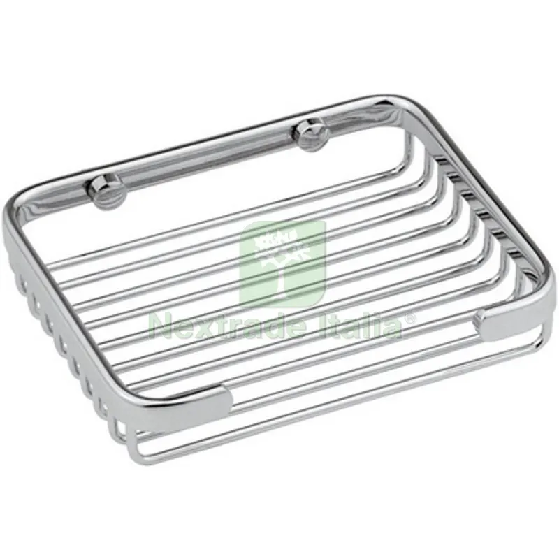 Portasapone Rettangolare in Ottone Cromato Lunghezza CM 20 LxHxP -205x30x115 mm — Accessori bagno — rif. FERX.DIA121-R212 Portasapone Rettangolare in Ottone Cromato Lunghezza CM 20 LxHxP -205x30x115 mm — Accessori bagno — rif. FERX.DIA121-R212