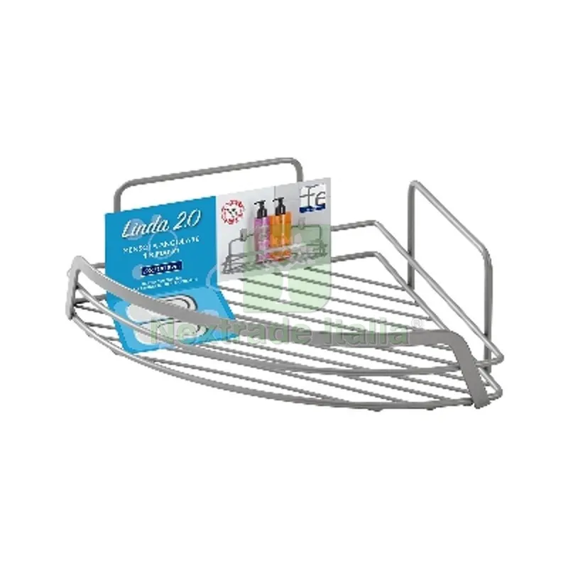Mensola Angolare 1 Ripiano Cromo-Satinato — Arredo — rif. FERX.DIA121-R282 Mensola Angolare 1 Ripiano Cromo-Satinato — Arredo — rif. FERX.DIA121-R282