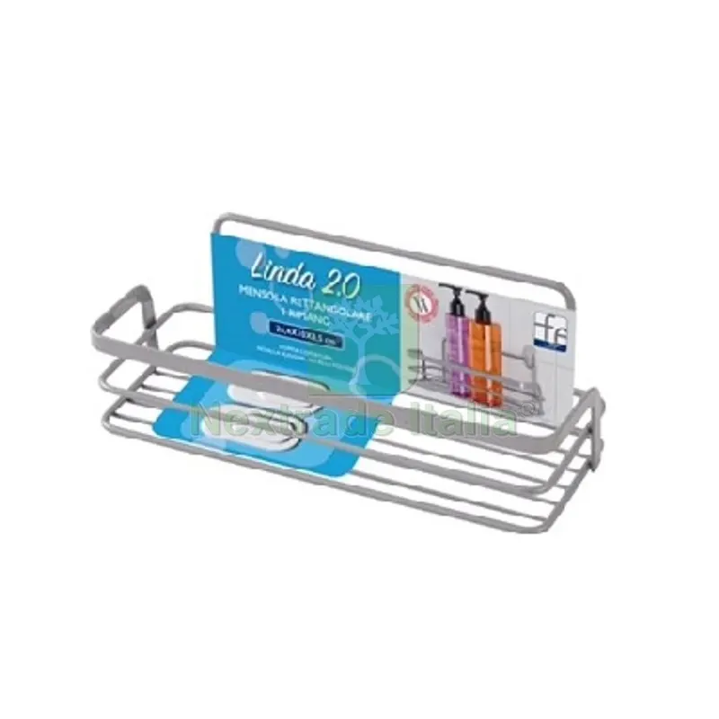 Mensola Rettangolare 1 Ripiano Cromo-Satinato — Arredo — rif. FERX.DIA121-R284 Mensola Rettangolare 1 Ripiano Cromo-Satinato — Arredo — rif. FERX.DIA121-R284