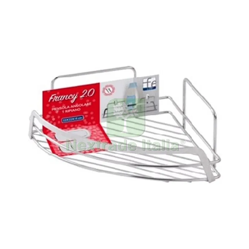 Mensola Angolare 1 Ripiano Cromo-Lucido — Arredo — rif. FERX.DIA121-R288