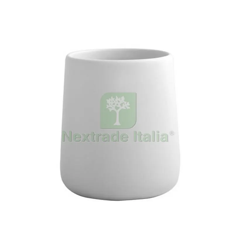 Porta Spazzolino in Ceramica Maonie Nero Opaco — Accessori bagno — rif. FERX.DIA121-SN101-NO