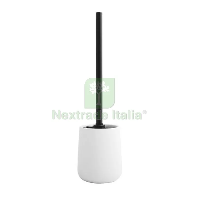 PORTA SCOPINO MAONIE CON SUPPORTO IN CERAMICA Nero Opaco — Accessori bagno — rif. FERX.DIA121-SN103-NO PORTA SCOPINO MAONIE CON SUPPORTO IN CERAMICA Nero Opaco — Accessori bagno — rif. FERX.DIA121-SN103-NO