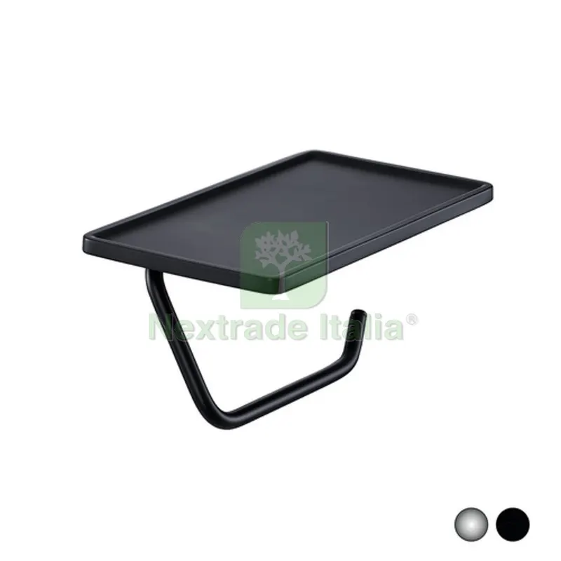 PORTA ROTOLO SMART BASE APPOGGIO Nero opaco — Accessori bagno — rif. FERX.DIA121-T1031-NO