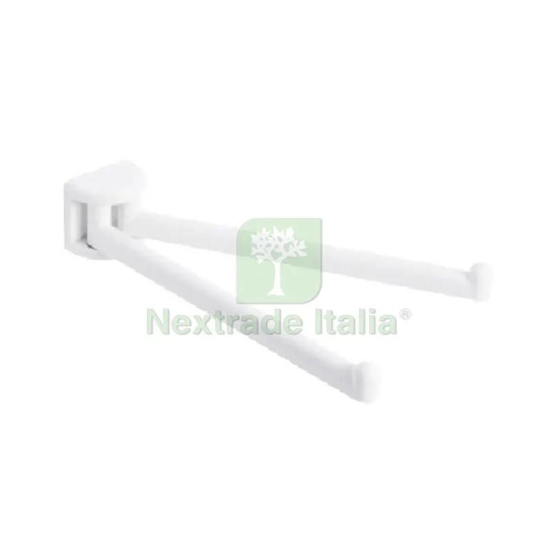 PORTA ASCIUGAMANI CON BRACCI A SNODO SERIE LINEA Bianco — Accessori bagno — rif. FERX.DIA122-304 PORTA ASCIUGAMANI CON BRACCI A SNODO SERIE LINEA Bianco — Accessori bagno — rif. FERX.DIA122-304