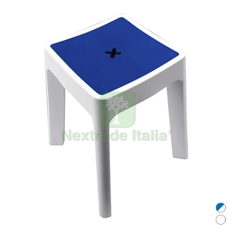 SGABELLO CONTENITORE MODELLO KEOPE METAFORM Bianco-Blu — Casalinghi e organizzazione — rif. FERX.DIA122-CA90-216 SGABELLO CONTENITORE MODELLO KEOPE METAFORM Bianco-Blu — Casalinghi e organizzazione — rif. FERX.DIA122-CA90-216