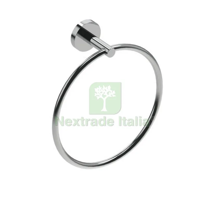 PORTA ASCIUGAMANI AD ANELLO MOD. CLASS Cromo cm 21 x h.23 x 7 — Accessori bagno — rif. FERX.DIA122-CS69-100 PORTA ASCIUGAMANI AD ANELLO MOD. CLASS Cromo cm 21 x h.23 x 7 — Accessori bagno — rif. FERX.DIA122-CS69-100
