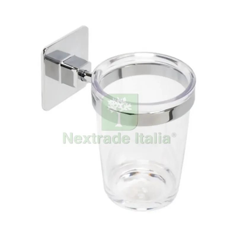 PORTA SPAZZOLINI MOD. COLD WIND Cromo cm 7,3 x h.11,5 x 10,4 — Accessori bagno — rif. FERX.DIA122-CW03-100 PORTA SPAZZOLINI MOD. COLD WIND Cromo cm 7,3 x h.11,5 x 10,4 — Accessori bagno — rif. FERX.DIA122-CW03-100