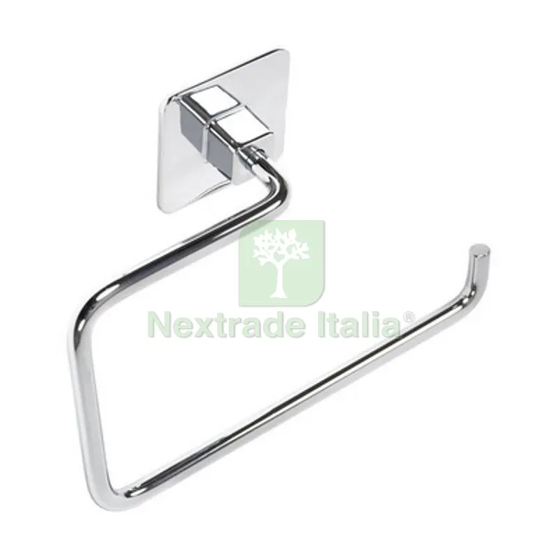 Porta Asciugamani AD Anello MOD. Cold Wind Cromo cm 18 x h.12 x 7 — Accessori bagno — rif. FERX.DIA122-CW06-100 Porta Asciugamani AD Anello MOD. Cold Wind Cromo cm 18 x h.12 x 7 — Accessori bagno — rif. FERX.DIA122-CW06-100