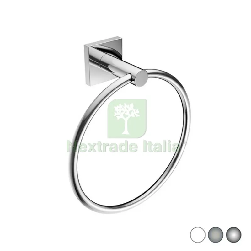 PORTA ASCIUGAMANI AD ANELLO MOD. HOTEL MAISON Cromo cm 19 x h.21 x 7,4 — Accessori bagno — rif. FERX.DIA122-HM29-100 PORTA ASCIUGAMANI AD ANELLO MOD. HOTEL MAISON Cromo cm 19 x h.21 x 7,4 — Accessori bagno — rif. FERX.DIA122-HM29-100