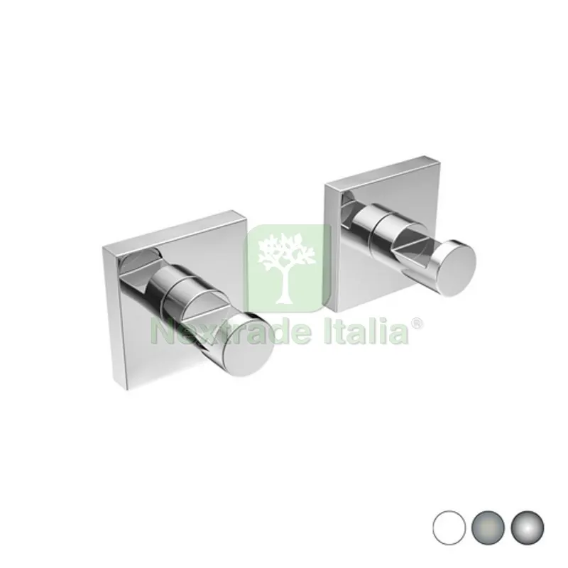 2 PZ Appendiabiti MOD. Hotel Maison Bianco cm 5 x h. 5 x 4,5 — Casalinghi e organizzazione — rif. FERX.DIA122-HM30-004