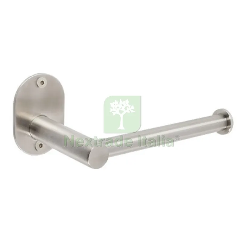 Porta Rotolo Carta Aperto MOD. Blizz Spazzolato Spazzolato cm 15,6xh.6,5x7,7 — Accessori bagno — rif. FERX.DIA122-LM22-108