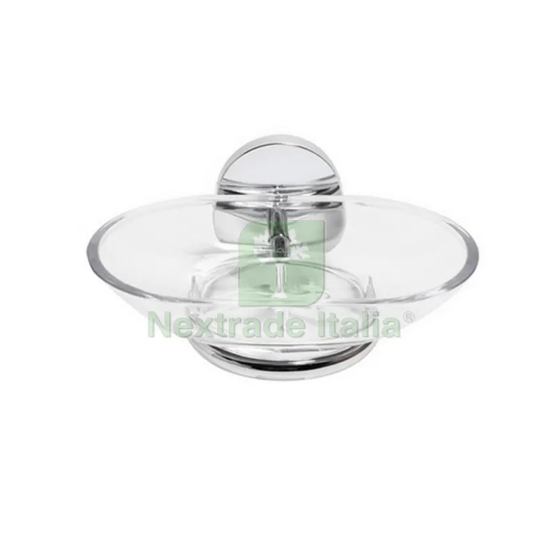 PORTA SAPONE MOD. BIRD Cromo cm 12,5 x h.6,2 x 11,0 — Accessori bagno — rif. FERX.DIA122-RD65-100 PORTA SAPONE MOD. BIRD Cromo cm 12,5 x h.6,2 x 11,0 — Accessori bagno — rif. FERX.DIA122-RD65-100
