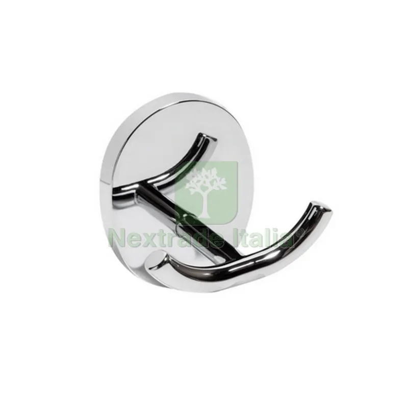 Appendiabito Doppio MOD. Bird Cromo cm 6,2 x h.6,2 x 4,5 — Accessori bagno — rif. FERX.DIA122-RD71-100