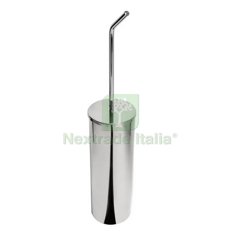 PORTA SCOPINO DA TERRA MOD. BIRD Cromo cm 8,5 x h.44 x 8,5 — Accessori bagno — rif. FERX.DIA122-RD72-100 PORTA SCOPINO DA TERRA MOD. BIRD Cromo cm 8,5 x h.44 x 8,5 — Accessori bagno — rif. FERX.DIA122-RD72-100