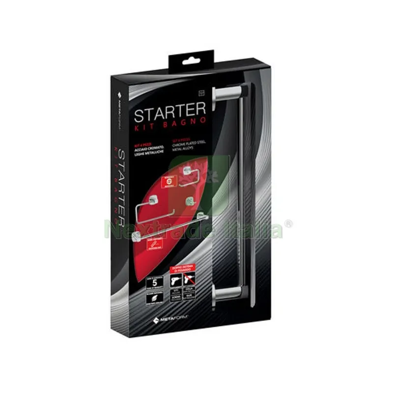 Set Accessori Bagno Starter 4 PZ Cromo — Accessori bagno — rif. FERX.DIA122-RT81-100