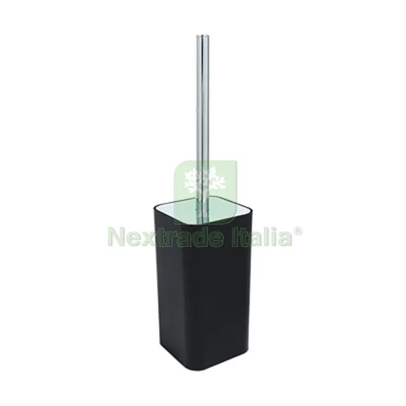 Porta Scopino MOD. 25 Nero cromo cm 9,5x h. 39x 9,5 — Accessori bagno — rif. FERX.DIA122-S2528-001