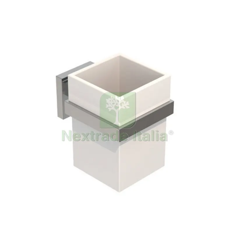 PORTA SPAZZOLINI MOD. TREND Nero Opaco cm 8xh.11x10,9 — Accessori bagno — rif. FERX.DIA122-TR02-001 PORTA SPAZZOLINI MOD. TREND Nero Opaco cm 8xh.11x10,9 — Accessori bagno — rif. FERX.DIA122-TR02-001