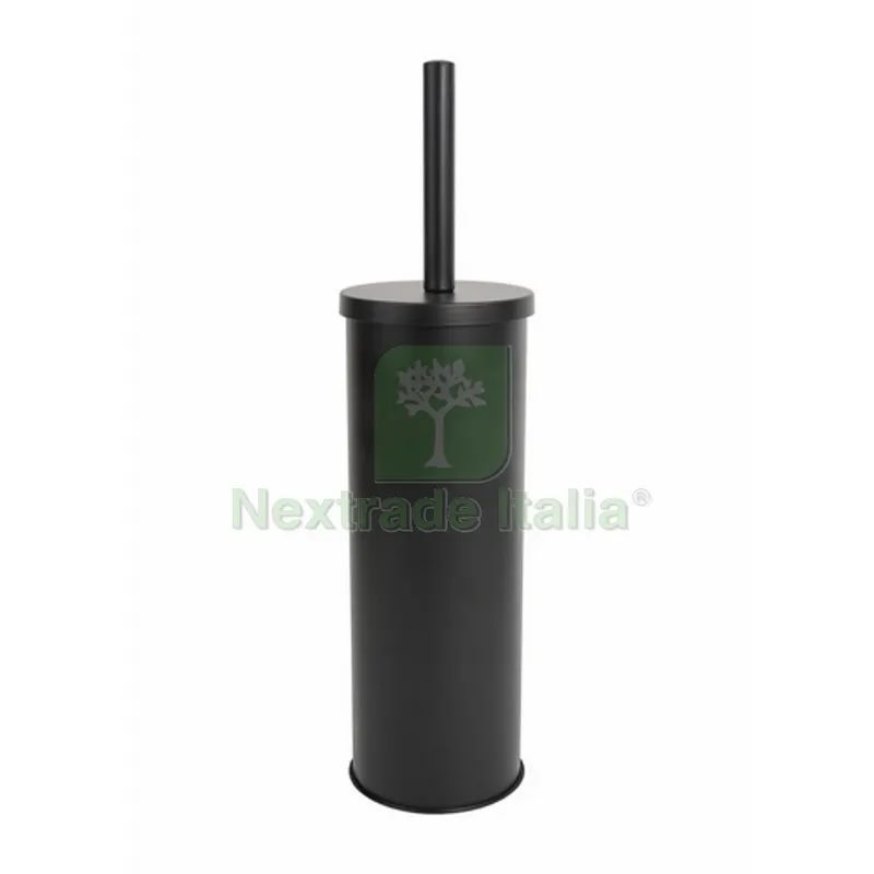 Porta Scopino da Terra Wind Nero — Accessori bagno — rif. FERX.DIA122-WC68-101