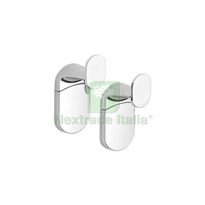 2 PZ Appendiabito Zero Cromo — Ferramenta per legno e mobili — rif. FERX.DIA122-ZA06-100