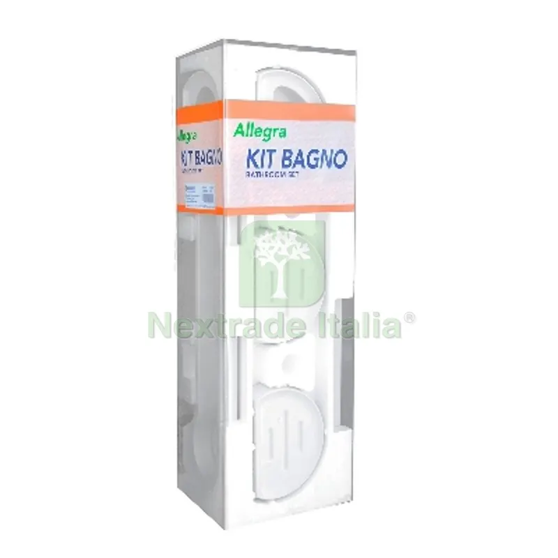 SET ACCESSORI BAGNO 8 PEZZI SERIE ALLEGRA Bianco — Accessori bagno — rif. FERX.DIA124-500 SET ACCESSORI BAGNO 8 PEZZI SERIE ALLEGRA Bianco — Accessori bagno — rif. FERX.DIA124-500
