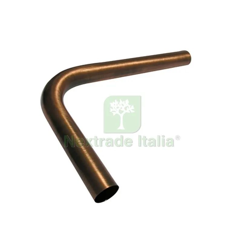 CANOTTO CON CURVA 90° D. 30-200X300 Bronzato — Tubi e raccordi — rif. FERX.DIA126-K313-3028BR CANOTTO CON CURVA 90° D. 30-200X300 Bronzato — Tubi e raccordi — rif. FERX.DIA126-K313-3028BR