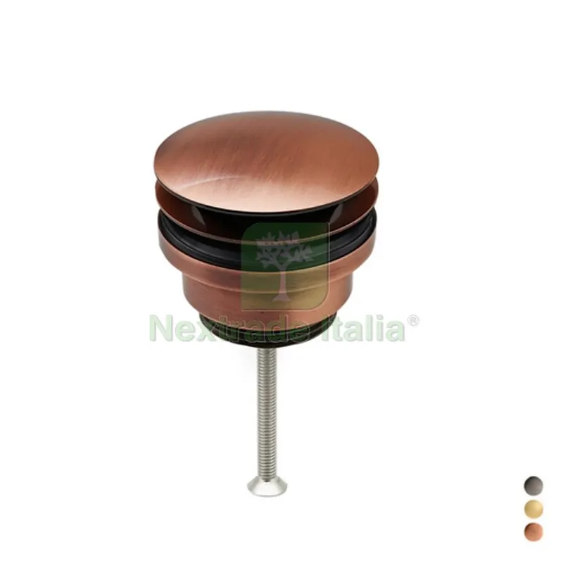 PILETTA CLIC CLAC IN OTTONE CERTIFICATO NF 1"1/4 -Ramata — Scarichi e sifoni — rif. FERX.DIA126-K420-RA
