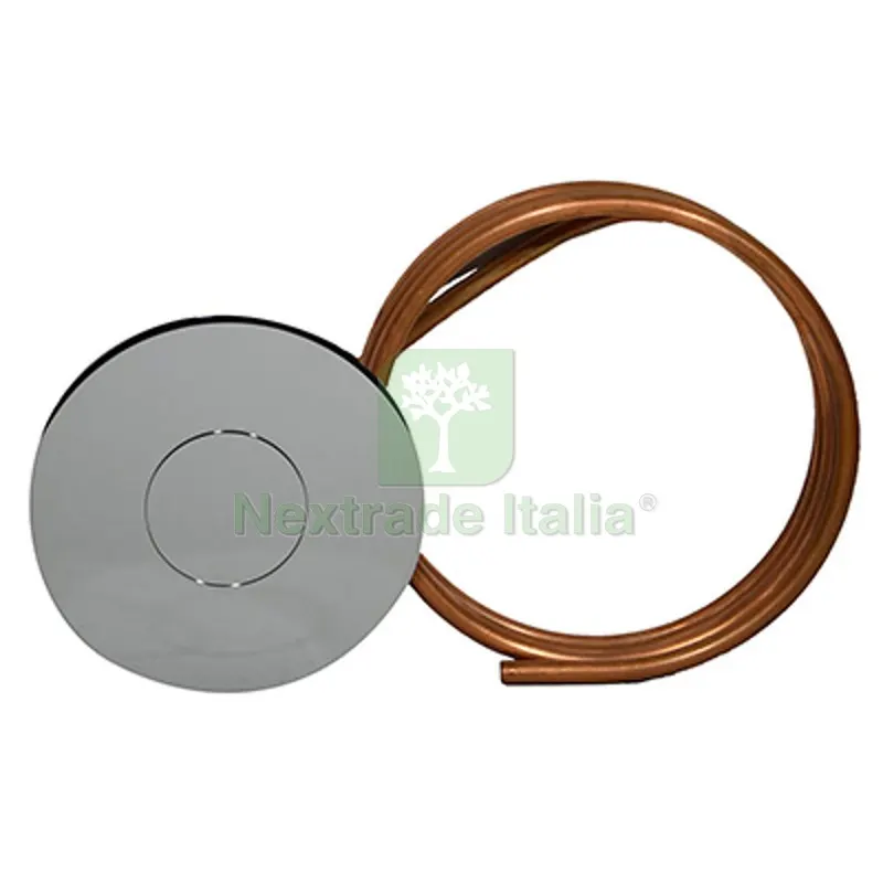 PULSANTE TONDO PER BATTERIA DIANFLEX E CATIS CON TUBO RAME Cromo — Tubi e raccordi — rif. FERX.DIA131-704