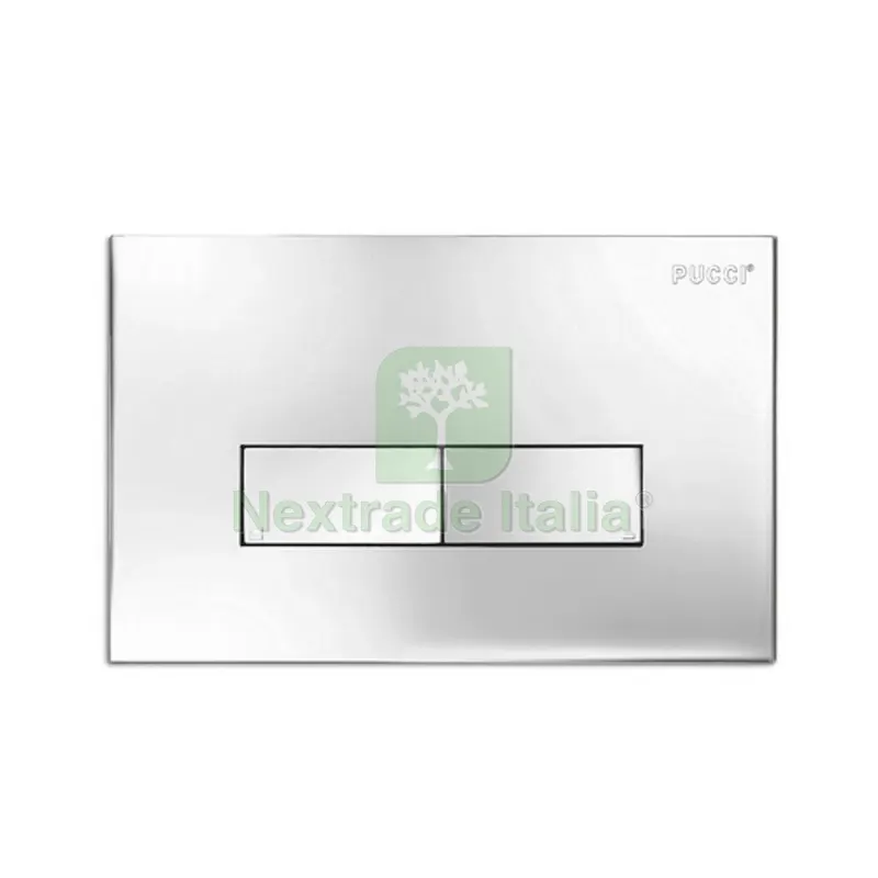 PLACCA PER CASSETTA INCASSO PUCCI ECO CON TELAIO Cromo — Sanitari e ceramiche — rif. FERX.DIA132-8451LT-C