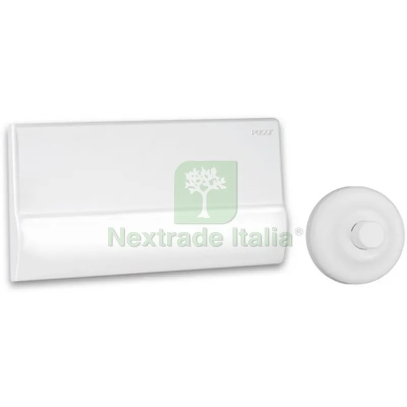 PLACCA CON ROSONE + BOTTONE + PROLUNGA Bianca — Interruttori e prese — rif. FERX.DIA132-8524-BI PLACCA CON ROSONE + BOTTONE + PROLUNGA Bianca — Interruttori e prese — rif. FERX.DIA132-8524-BI