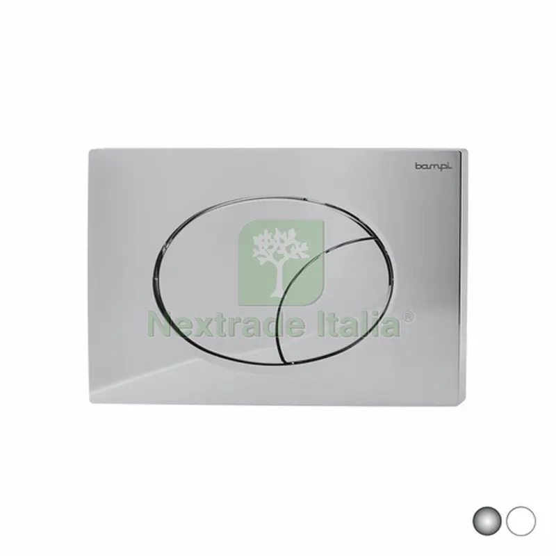 PLACCA DOPPIO SCARICO FLOW Cromo — Interruttori e prese — rif. FERX.DIA132-B1022-CR