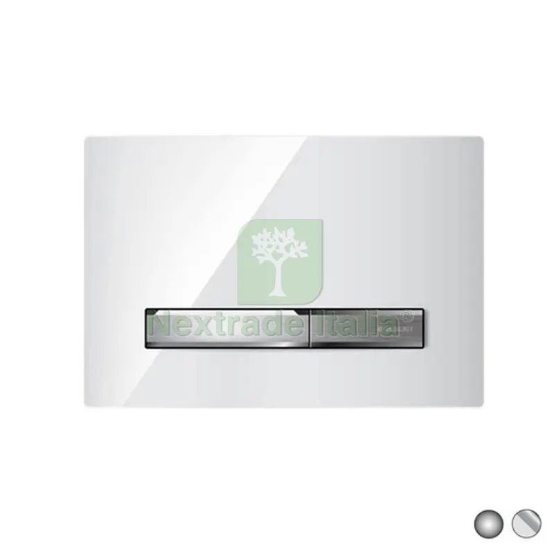 Placca di Comando 2 Tasti Sigma 50 NEW Geberit Bianca - tasti cromati — Interruttori e prese — rif. FERX.DIA132-G115788N-112 Placca di Comando 2 Tasti Sigma 50 NEW Geberit Bianca - tasti cromati — Interruttori e prese — rif. FERX.DIA132-G115788N-112
