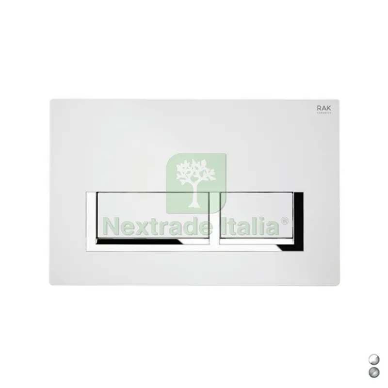 Placca di Comando MOD. Rettangolare per Cassetta RAK Ecofix Cromo - Matt Cromo — Casalinghi e organizzazione — rif. FERX.DIA132-RFS04R-CM