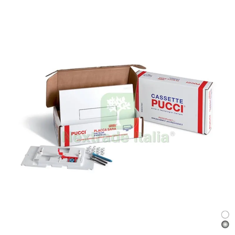 KIT PLACCA SARA SP. 12 MM PER CASSETTE PUCCI DAL 1992 AL 2010 Cromo — Interruttori e prese — rif. FERX.DIA133-977966-CR