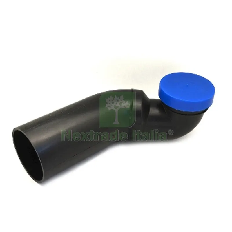 CURVA WC ORIZZONTALE CON OR E TAPPO SX 90/110 — Tubi e raccordi — rif. FERX.DIA133-V622-007 CURVA WC ORIZZONTALE CON OR E TAPPO SX 90/110 — Tubi e raccordi — rif. FERX.DIA133-V622-007