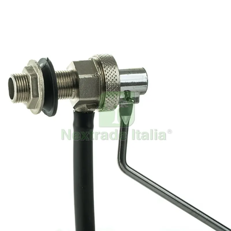 RUBINETTO A GALLEGGIANTE NICHELATO SILENZIOSO TIPO CATIS 1/2 285 mm — Rubinetti e valvole — rif. FERX.DIA134-ET110-04285