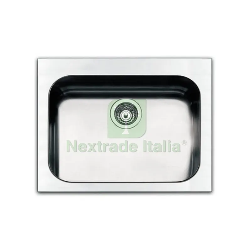Lavello Incasso in Acciaio Spazzolato 57X51 CM cm 57 x 51 x 20 — Sanitari e ceramiche — rif. FERX.DIA140-1805 Lavello Incasso in Acciaio Spazzolato 57X51 CM cm 57 x 51 x 20 — Sanitari e ceramiche — rif. FERX.DIA140-1805