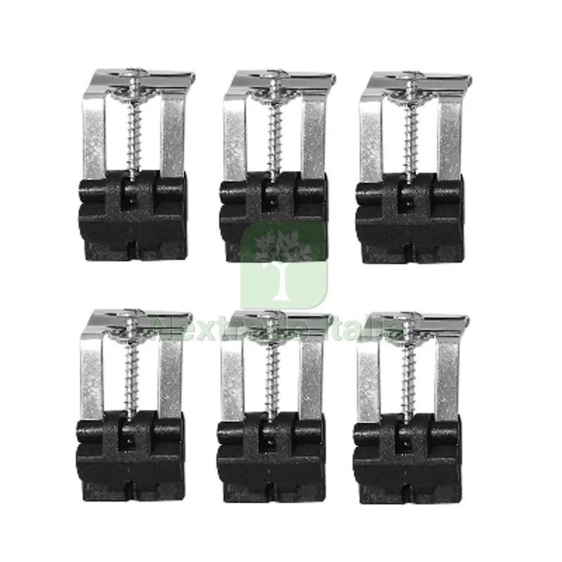 6 PZ GANCI PER FISSAGGIO LAVELLO INOX - — Sanitari e ceramiche — rif. FERX.DIA140-1990 6 PZ GANCI PER FISSAGGIO LAVELLO INOX - — Sanitari e ceramiche — rif. FERX.DIA140-1990