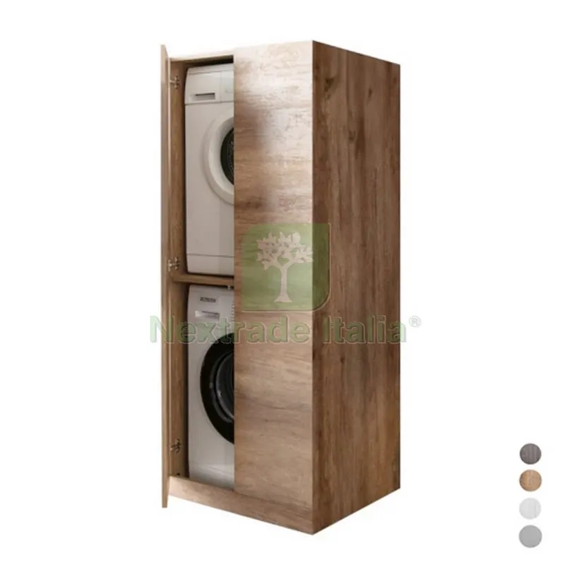 Porta Lavatrice Asciugatrice 2 Ante cm 70x70xH.174 Olmo Cemento — Cemento, malte e collanti edili — rif. FERX.DIA140-2055-CE Porta Lavatrice Asciugatrice 2 Ante cm 70x70xH.174 Olmo Cemento — Cemento, malte e collanti edili — rif. FERX.DIA140-2055-CE