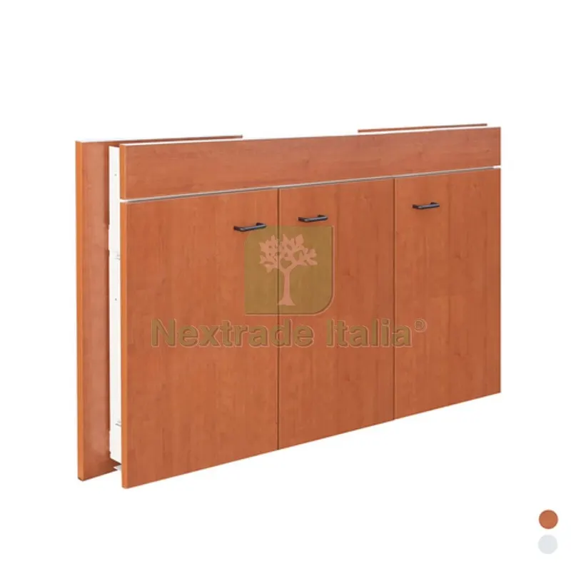 SOTTOLAVELLO A 3 ANTE PIEGHEVOLE cm 120x50 Teak - Top Inox — Sanitari e ceramiche — rif. FERX.DIA140-256-120T SOTTOLAVELLO A 3 ANTE PIEGHEVOLE cm 120x50 Teak - Top Inox — Sanitari e ceramiche — rif. FERX.DIA140-256-120T