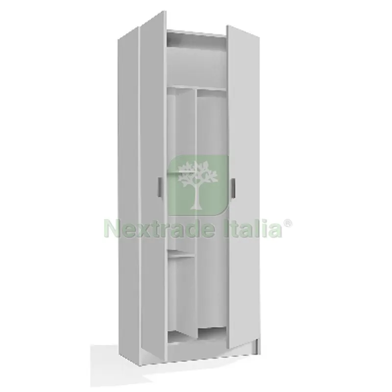 Armadio Multiuso con Portascope 2 Ante (DA Montare) H cm 180 x L cm 73 x P cm 37 — Arredo — rif. FERX.DIA140-F103-B180