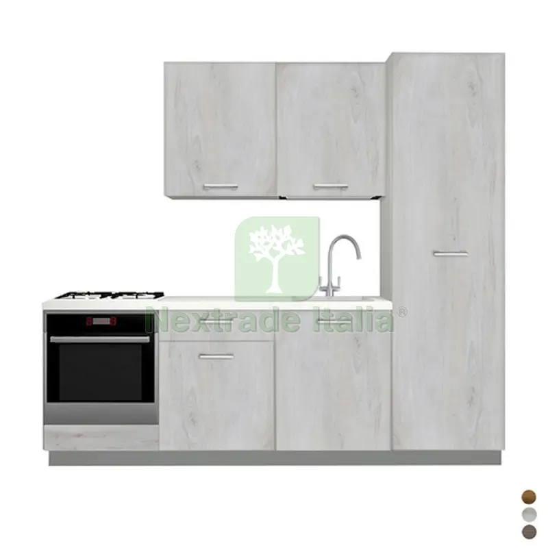 CUCINA COMPLETA DA 240 CM Rovere miele — Arredo — rif. FERX.DIA140-HC240-RM