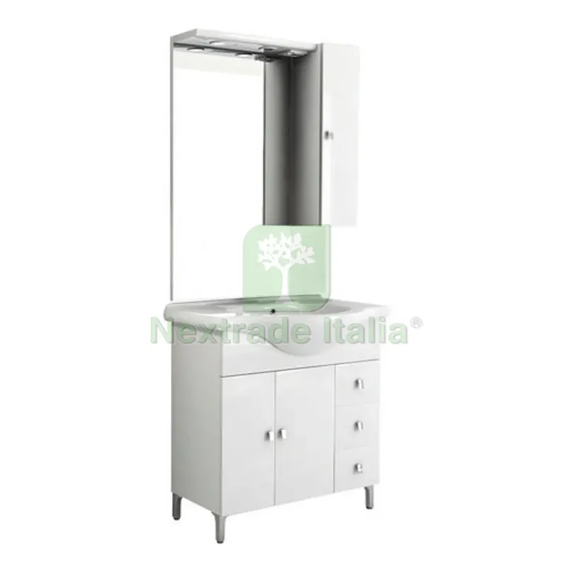 MOBILE BAGNO COMPLETO AGATA Bianco Lucido L. 65 cm — Accessori bagno — rif. FERX.DIA142-BHAG-BL065 MOBILE BAGNO COMPLETO AGATA Bianco Lucido L. 65 cm — Accessori bagno — rif. FERX.DIA142-BHAG-BL065