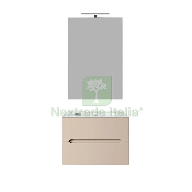 MOBILE BAGNO SOSPESO LINEA TALIA DA 60 CM Bianco Lucido — Accessori bagno — rif. FERX.DIA142-DMA60-BL