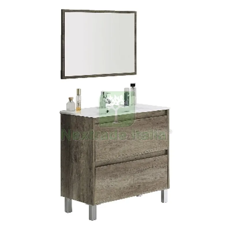 MOBILE BAGNO DAKOTA 2 CASSETTI (DA MONTARE) cm 80 x 80 x 45 Nordik — Accessori bagno — rif. FERX.DIA142-FDK20-NK080 MOBILE BAGNO DAKOTA 2 CASSETTI (DA MONTARE) cm 80 x 80 x 45 Nordik — Accessori bagno — rif. FERX.DIA142-FDK20-NK080