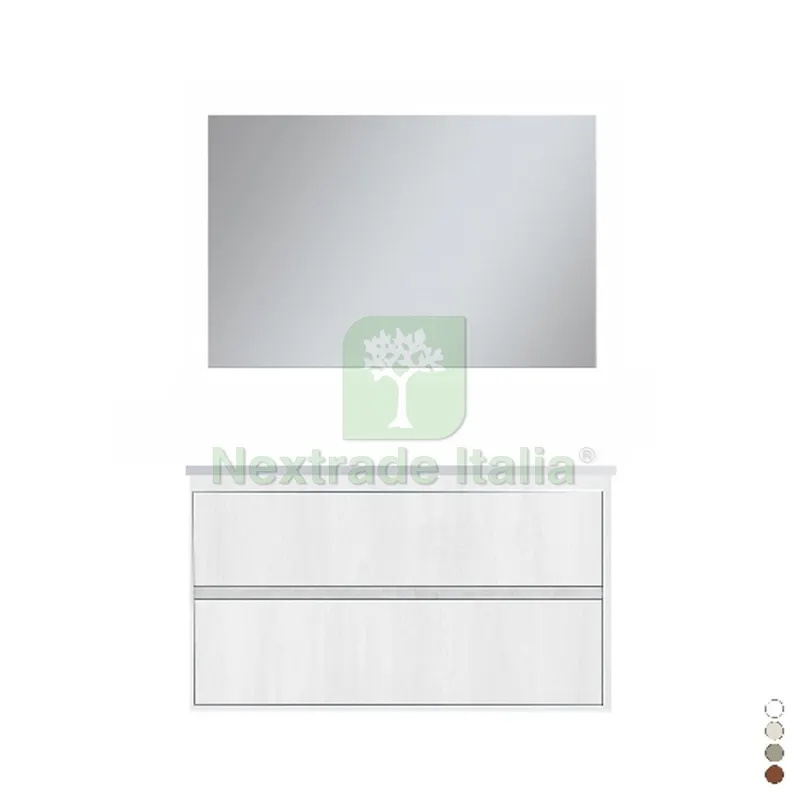 MOBILE BAGNO SOSPESO COMPLETO ELEGANCE L. 100 CM Grigio Corda — Accessori bagno — rif. FERX.DIA142-GEA100-GC MOBILE BAGNO SOSPESO COMPLETO ELEGANCE L. 100 CM Grigio Corda — Accessori bagno — rif. FERX.DIA142-GEA100-GC