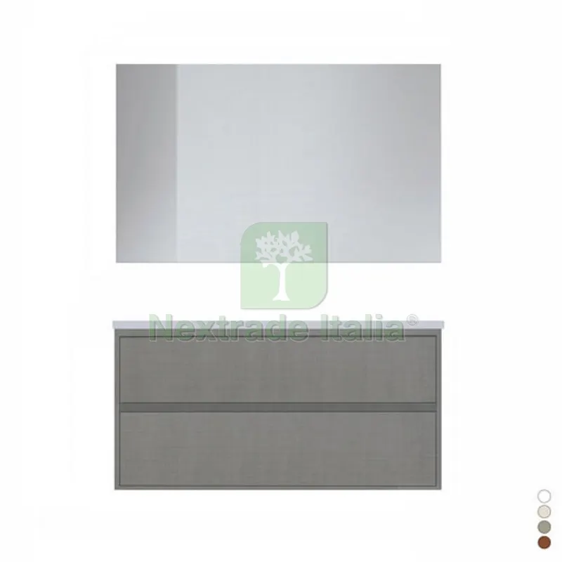 MOBILE BAGNO SOSPESO COMPLETO ELEGANCE L. 120 CM Noce — Accessori bagno — rif. FERX.DIA142-GEA120-NO MOBILE BAGNO SOSPESO COMPLETO ELEGANCE L. 120 CM Noce — Accessori bagno — rif. FERX.DIA142-GEA120-NO