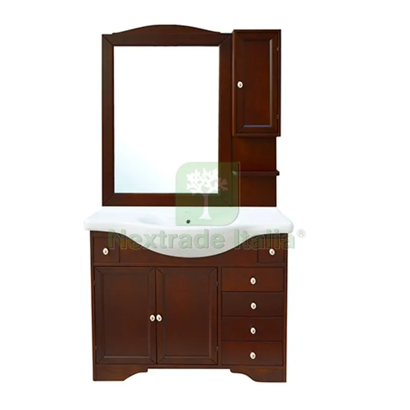 MOBILE BAGNO MONIQUE CON LAVELLO INTEGRATO E SPECCHIO 105 cm 105 — Accessori bagno — rif. FERX.DIA143-M30105 MOBILE BAGNO MONIQUE CON LAVELLO INTEGRATO E SPECCHIO 105 cm 105 — Accessori bagno — rif. FERX.DIA143-M30105