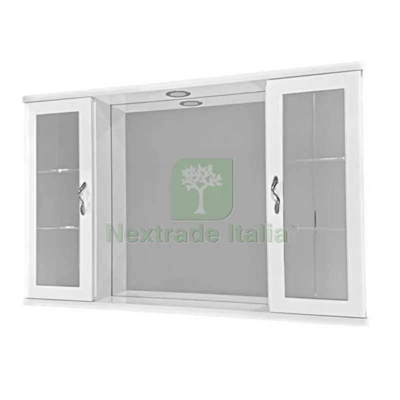 Specchio MOD. Cloe 2 Ante a Specchio Bianco LxHxP 94,5x60,5x16 — Illuminazione — rif. FERX.DIA145-E200-B94