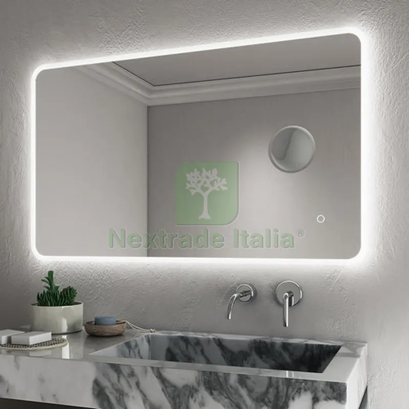 SPECCHIO LED MOD. L207 LINEA VANITAS cm 120 x 60 — Illuminazione — rif. FERX.DIA145-L207-12060