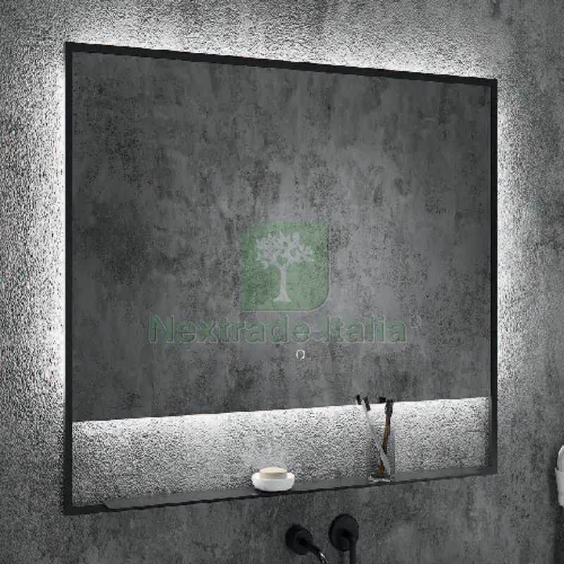 Specchio LED MOD. L212 Linea Vanitas cm 80 x 80 — Illuminazione — rif. FERX.DIA145-L212-08080